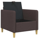 Sofa med opbevaring Mørk Brun 72 x 78 x 87 cm Polyester