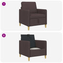 Sofa med opbevaring Mørk Brun 72 x 78 x 87 cm Polyester