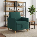 Sofa med opbevaring Mørkegrøn 72 x 78 x 87 cm Polyester