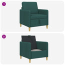 Sofa med opbevaring Mørkegrøn 72 x 78 x 87 cm Polyester