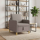 Sofa med opbevaring Gråbrun 72 x 78 x 87 cm Polyester