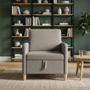 Sofa med opbevaring Gråbrun 72 x 78 x 87 cm Polyester