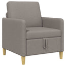 Sofa med opbevaring Gråbrun 72 x 78 x 87 cm Polyester