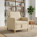 Sofa med opbevaring Cremefarvet 72 x 78 x 87 cm Polyester