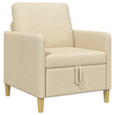 Sofa med opbevaring Cremefarvet 72 x 78 x 87 cm Polyester