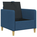 Sofa med opbevaring Blå 72 x 78 x 87 cm Polyester