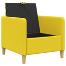 Sofa med opbevaring Lys Gul 72 x 78 x 87 cm Polyester