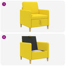 Sofa med opbevaring Lys Gul 72 x 78 x 87 cm Polyester