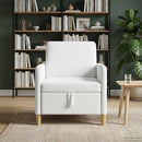 Sofa med opbevaring Hvid 72 x 78 x 87 cm Polyester
