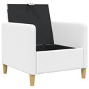 Sofa med opbevaring Hvid 72 x 78 x 87 cm Polyester