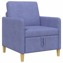 Sofa med opbevaring Jeans blå 72 x 78 x 87 cm Polyester