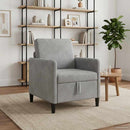 Sofa med opbevaring Lysegrå 72 x 78 x 87 cm Polyester