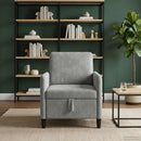 Sofa med opbevaring Lysegrå 72 x 78 x 87 cm Polyester