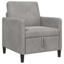 Sofa med opbevaring Lysegrå 72 x 78 x 87 cm Polyester