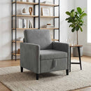 Sofa med opbevaring Mørkegrå 72 x 78 x 87 cm Polyester