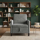 Sofa med opbevaring Mørkegrå 72 x 78 x 87 cm Polyester