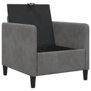 Sofa med opbevaring Mørkegrå 72 x 78 x 87 cm Polyester