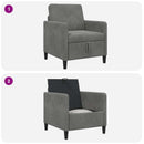 Sofa med opbevaring Mørkegrå 72 x 78 x 87 cm Polyester