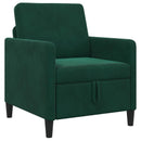 Sofa med opbevaring Mørkegrøn 72 x 78 x 87 cm Polyester