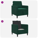 Sofa med opbevaring Mørkegrøn 72 x 78 x 87 cm Polyester