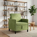 Sofa med opbevaring Lys grøn 72 x 78 x 87 cm Polyester