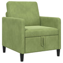 Sofa med opbevaring Lys grøn 72 x 78 x 87 cm Polyester