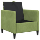 Sofa med opbevaring Lys grøn 72 x 78 x 87 cm Polyester