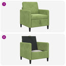 Sofa med opbevaring Lys grøn 72 x 78 x 87 cm Polyester