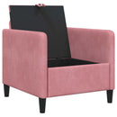 Sofa med opbevaring Lyserød 72 x 78 x 87 cm Polyester