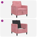 Sofa med opbevaring Lyserød 72 x 78 x 87 cm Polyester