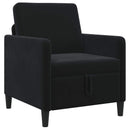Sofa med opbevaring Sort 72 x 78 x 87 cm Polyester