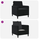 Sofa med opbevaring Sort 72 x 78 x 87 cm Polyester