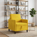 Sofa med opbevaring Gul 72 x 78 x 87 cm Polyester