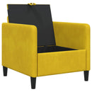 Sofa med opbevaring Gul 72 x 78 x 87 cm Polyester