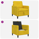 Sofa med opbevaring Gul 72 x 78 x 87 cm Polyester