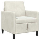 Sofa med opbevaring Cremefarvet 72 x 78 x 87 cm Polyester