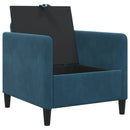 Sofa med opbevaring Blå 72 x 78 x 87 cm Polyester