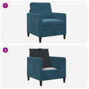 Sofa med opbevaring Blå 72 x 78 x 87 cm Polyester