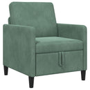 Sofa med opbevaring Havgrøn 72 x 78 x 87 cm Polyester