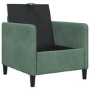 Sofa med opbevaring Havgrøn 72 x 78 x 87 cm Polyester