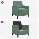 Sofa med opbevaring Havgrøn 72 x 78 x 87 cm Polyester
