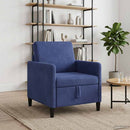 Sofa med opbevaring Politi blå 72 x 78 x 87 cm Polyester
