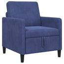 Sofa med opbevaring Politi blå 72 x 78 x 87 cm Polyester