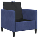 Sofa med opbevaring Politi blå 72 x 78 x 87 cm Polyester