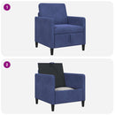 Sofa med opbevaring Politi blå 72 x 78 x 87 cm Polyester