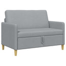 Sofa med opbevaring Lysegrå 122 x 78 x 87 cm Polyester