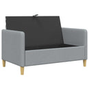 Sofa med opbevaring Lysegrå 122 x 78 x 87 cm Polyester