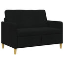 Sofa med opbevaring Sort 122 x 78 x 87 cm Polyester