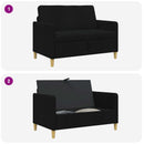 Sofa med opbevaring Sort 122 x 78 x 87 cm Polyester