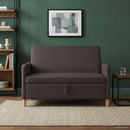 Sofa med opbevaring Mørk Brun 122 x 78 x 87 cm Polyester